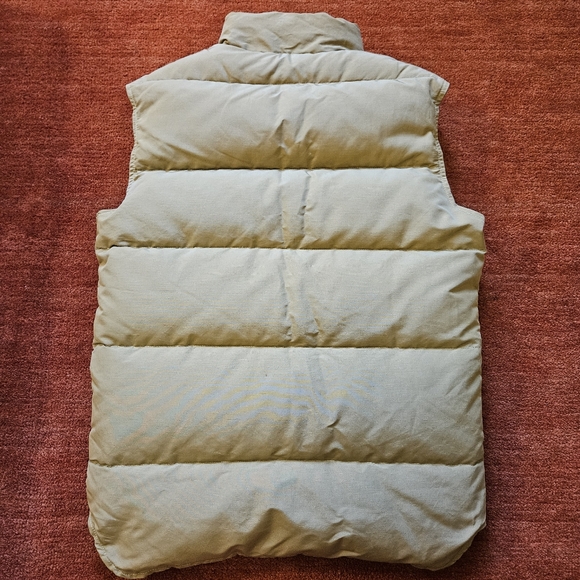 Vintage Woolrich Mens Size Small Puffer Vest Goose Down Insulated USA Made Tan - Picture 4 of 14